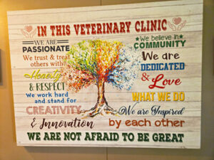 A positive sign from Town & County vet clinic